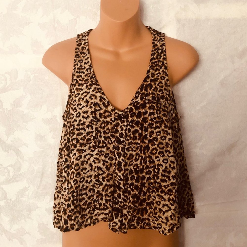 Sparkle & Fade Button Down High Low Tank Top